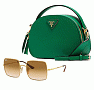 солнцезащитные очки, ray-ban, 13 099 рублей; сумка на плечо Brique, PRADA, цена по запросу 