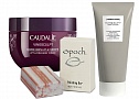 БАЛЬЗАМ ДЛЯ ТЕЛА VINOSCULPT, caudalie, 2 400 рублей; мыло-пилинг polishing bar, epoch, цена по запросу; ЛОСЬОН ДЛЯ ТЕЛА TRANQUILLITY, [comfort zone], 4 590 рублей  